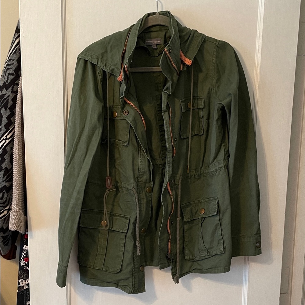 Market & Spruce Olive Utility Jacket